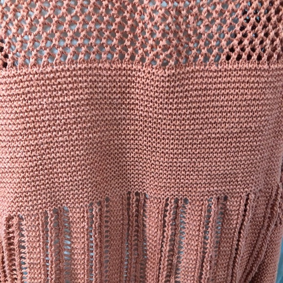 American Eagle  orange sweater tie waist knit SZ XL - Picture 6 of 11